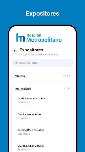 Eventos Hospital Metropolitano Screenshot 2