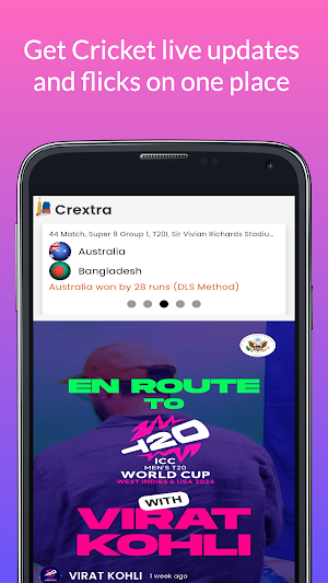 Crextra - Live Cricket Score Screenshot 0