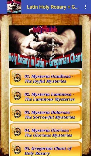 Holy Rosary in Latin + Gregorian Chant (offline) Screenshot 2