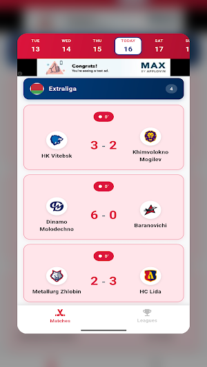 OnHockey – Live Hockey Screenshot 1