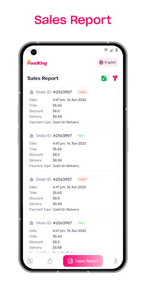 FoodKing - Merchant Screenshot 2