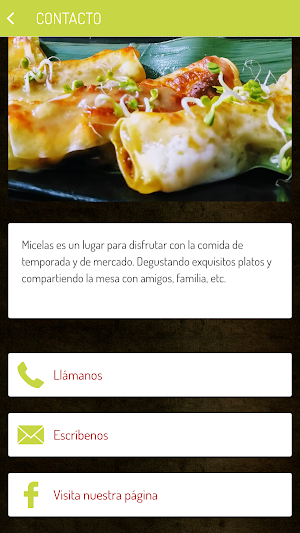 Micelas Gastronomía Screenshot 1