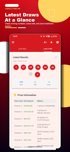Canada Lotto Max & Lotto 6/49 Screenshot 0
