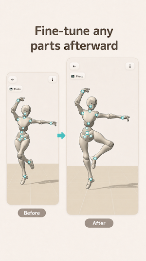 PoseDoll-3D Pose Reference App Screenshot 2