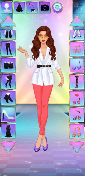 Amigas Fashion Universitárias - Jogos de Vestir Screenshot 1
