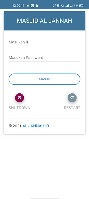 REMOTE JAM SHOLAT AL-JANNAH TV Screenshot 1