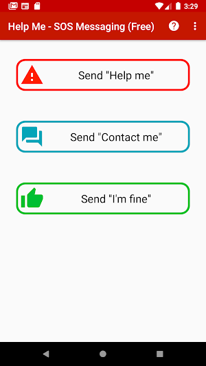Help Me - SOS Messaging (Lite) Screenshot 0