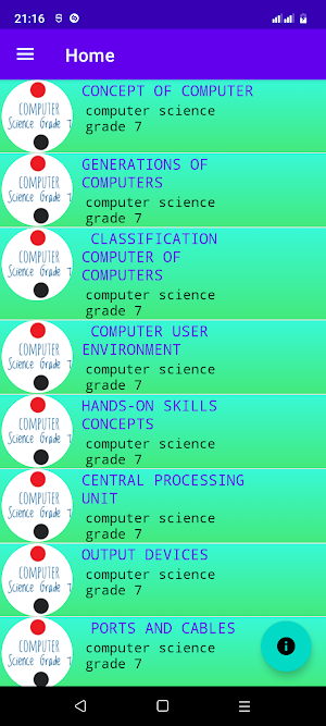 Computer science grade 7 notes Screenshot 1