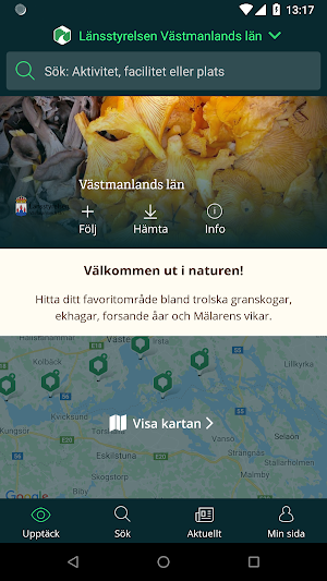 Västmanlands Naturkarta Screenshot 0