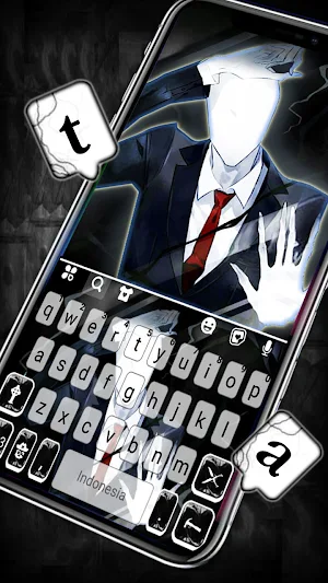 Creepy Slenderman Keyboard Theme Screenshot 1