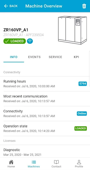 Atlas Copco AIRlink Screenshot 2