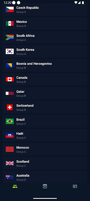 World Cup 2026 Schedule Screenshot 1