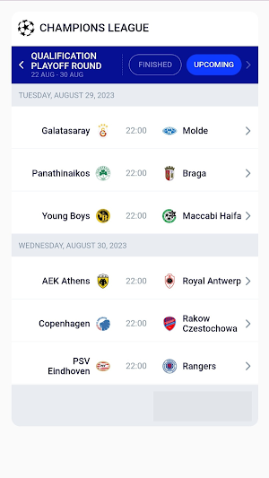 Champions League MatchTracke Screenshot 0