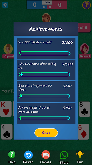 Spades Classic Card Game Screenshot 2