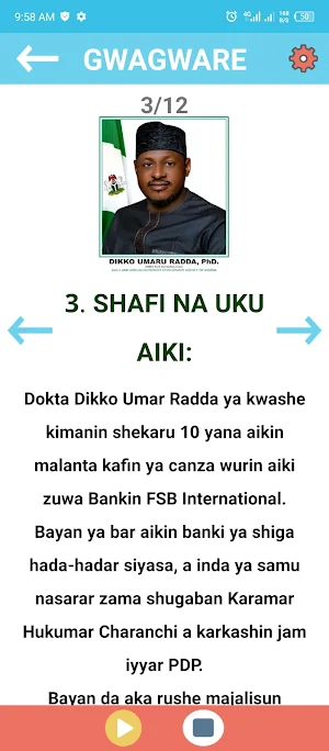 Dr. Dikko Umar Radda, PhD. Screenshot 3