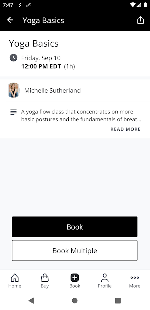Sutherland Yoga Studio Screenshot 2