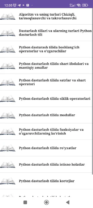 Python dasturlash tili Screenshot 2