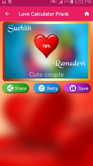 Love Test Calculator Prank Screenshot 2