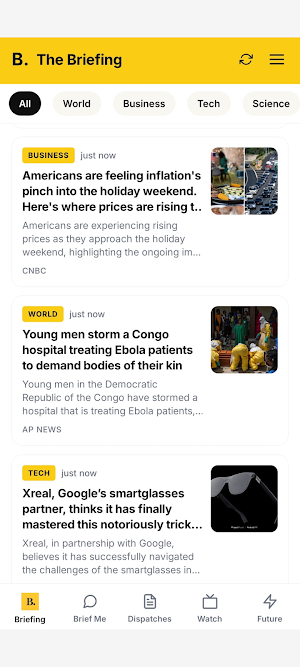 The Briefing : Curated News Screenshot 0
