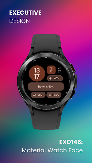 EXD146: Material Watch Face Screenshot 1