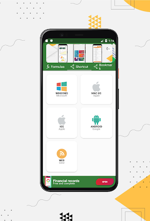Excel Formulas & Shortcut Screenshot 1