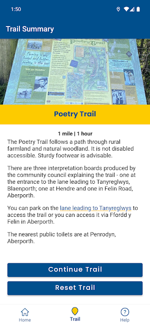 Llwybr Cerdd Poetry Trail Screenshot 1