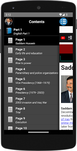 Saddam Hussein - Biography Screenshot 0