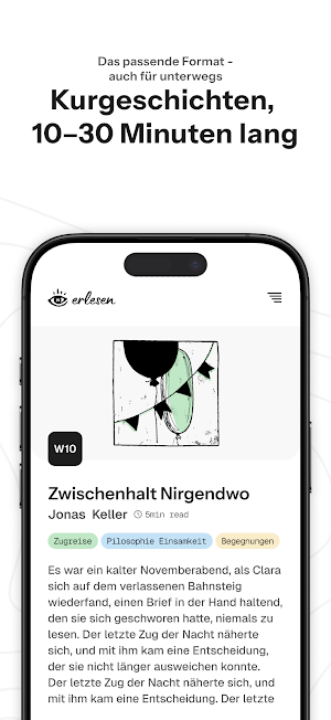 erlesen - Kurzgeschichten Screenshot 1