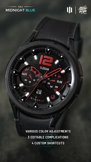 S4U Midnight Blue - watch face Screenshot 2