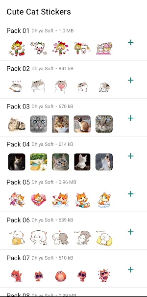 Cute Cat Stickers Screenshot 0