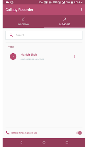 Callspy Pro - Call Recoder Screenshot 3
