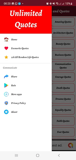 Unlimited Quotes & Sayings Screenshot 3