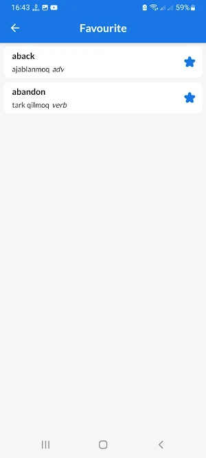 English-Uzbek Dictionary Screenshot 0