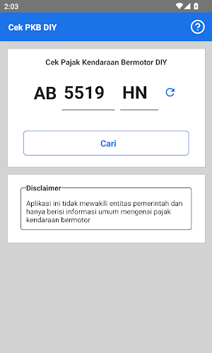 Cek Pajak Kendaraan Jogja Screenshot 1