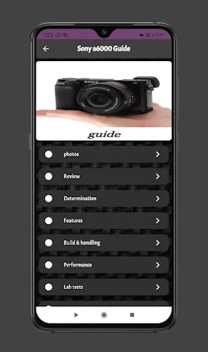 Sony a6000 Guide Screenshot 0