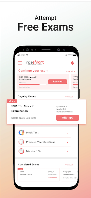 RiceSmart: Govt Job Exam Prep Screenshot 2