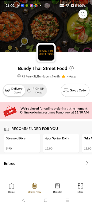Bundy Thai Street Food Screenshot 1