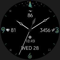 Minimal Christmas Watch Face