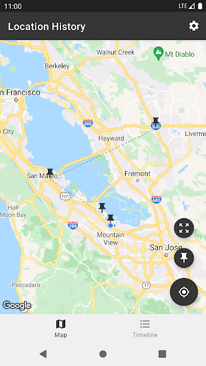 Location History - GPS history Screenshot 2