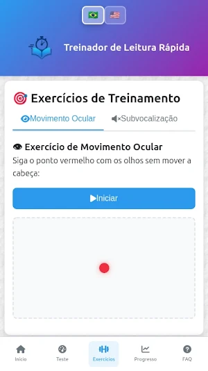 Treinador de Leitura Rápida Screenshot 1