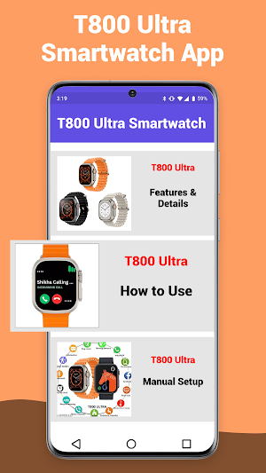 T800 Ultra Smartwatch App Hint Screenshot 1