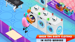 My Laundry Shop Manager: Dirty Clothes Washing Screenshot 3