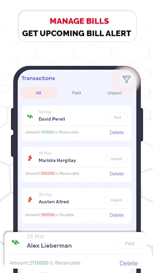 Bill Reminder - Track Payments & Bill Planner Screenshot 2