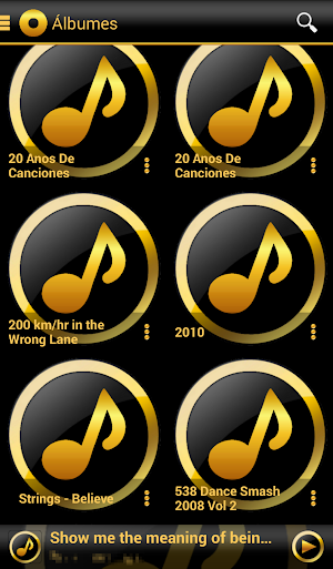 SKIN PLAYERPRO V4 GOLD ELEGANT Screenshot 2