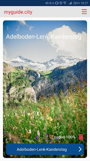 Adelboden Lenk Kandersteg map offline guide Screenshot 0