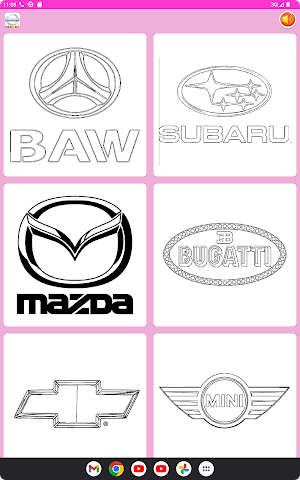 car logo coloring Screenshot 1