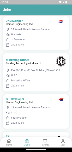 Job Portal-(CISC) Screenshot 1