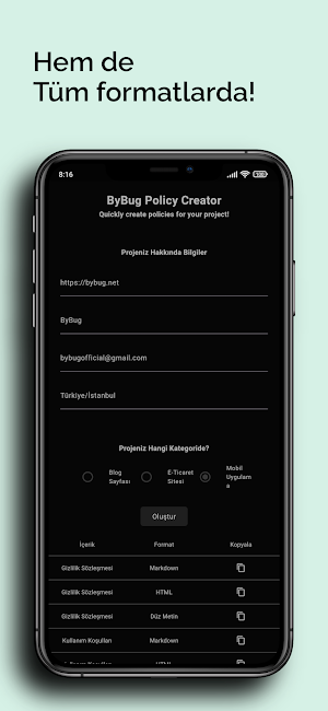 ByBug Policy Screenshot 3