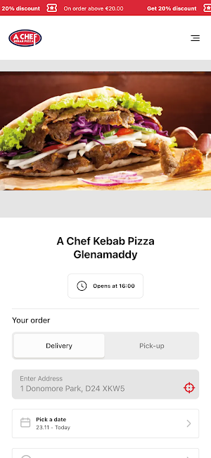 A Chef Kebab Pizza Glenamaddy Screenshot 0