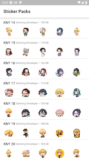 Sticker Tanjiro KNY for WA Screenshot 2